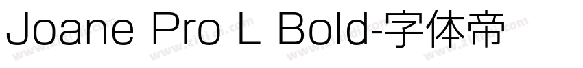 Joane Pro L Bold字体转换
